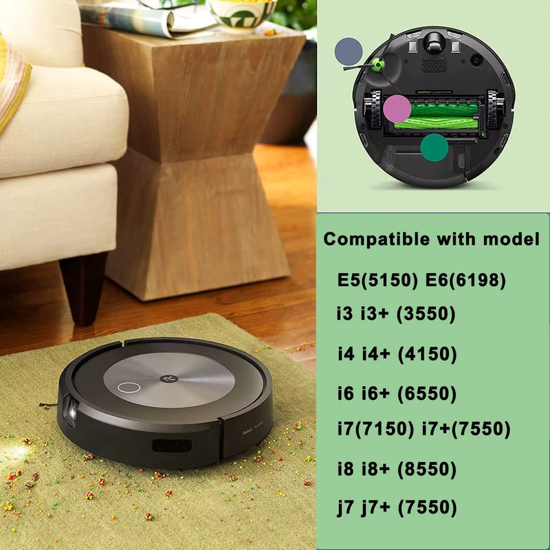 Ersatzbürste für iRobot Roomba E/I/J Serie, kompatibel mit i7, i3, i4, i6, i8, J7, E5, E6, E7 Staubsauger - Bild 2