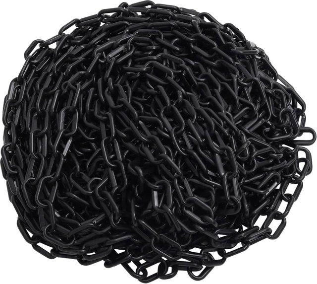 Absperrkette VD Home Furnishing aus Kunststoff in Schwarz, Länge: 30 m, Durchmesser: 4 mm - Bild 1