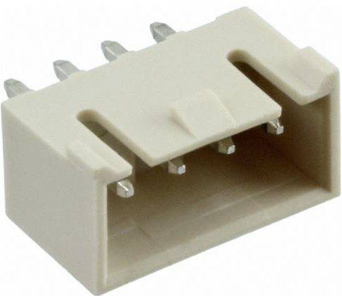 Molex Einbau-Stiftleiste Standard in Weiß, 4 Polzahl, Rastermaß: 2.50 mm - Bild 1