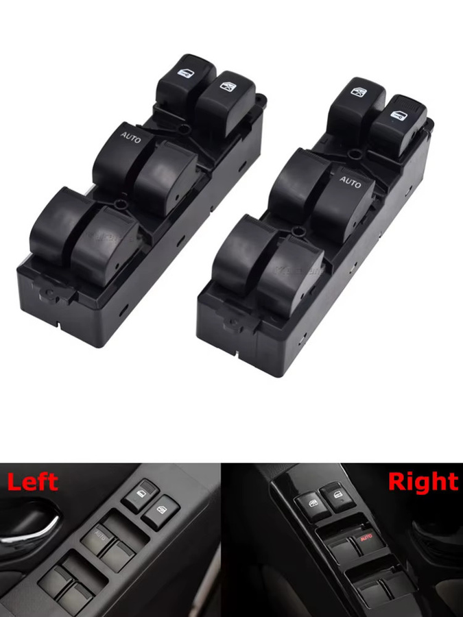 Malcayang Elektrischer Fensterheber-Hauptschalter in Schwarz für Isuzu D-Max Pickup 2012-2019 - Bild 4