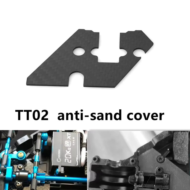 Tamiya Carbon Lenkung Anti-Sand Abdeckung, Zubehör, Schwarz - Bild 4