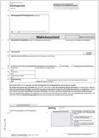 RNK Verlag Mahnbescheid in A4 auf weißem Papier - Bild 1