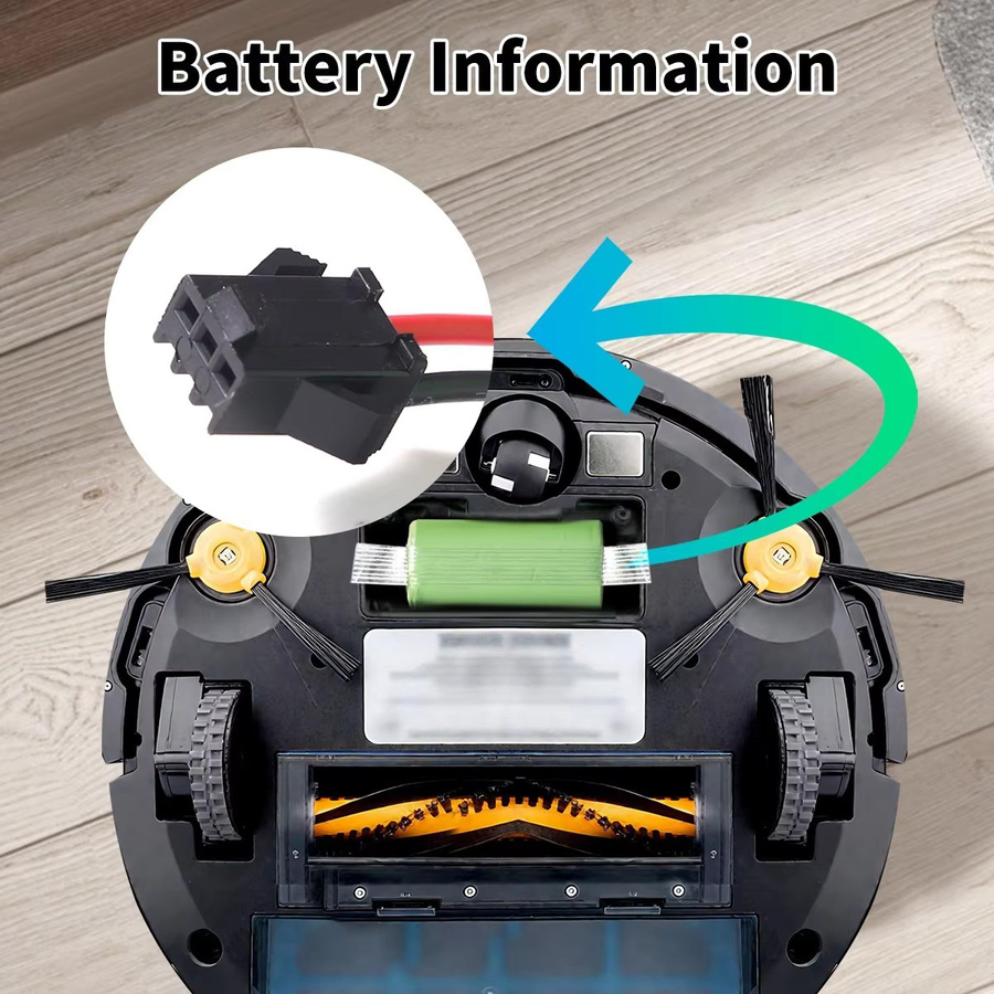 Aleaivy Ersatzakku 14,4V 2800mAh kompatibel mit Eufy RoboVac 11 11S 30 15C 15T 12 35C und Ecovacs Deebot N79S DN622 in Grün - Bild 5