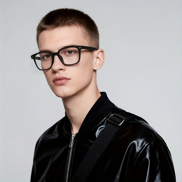 ERIKOLE Korrektionsbrille, Vollrand, square, Unisex, schwarz, Kunststoff - Bild 1