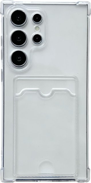 Transparente Stoßfeste Handyhülle mit Kartenhaltertasche für Samsung Galaxy S26 S25 S24 S23 S22 S21 S20 FE Note 20 Ultra - Bild 1