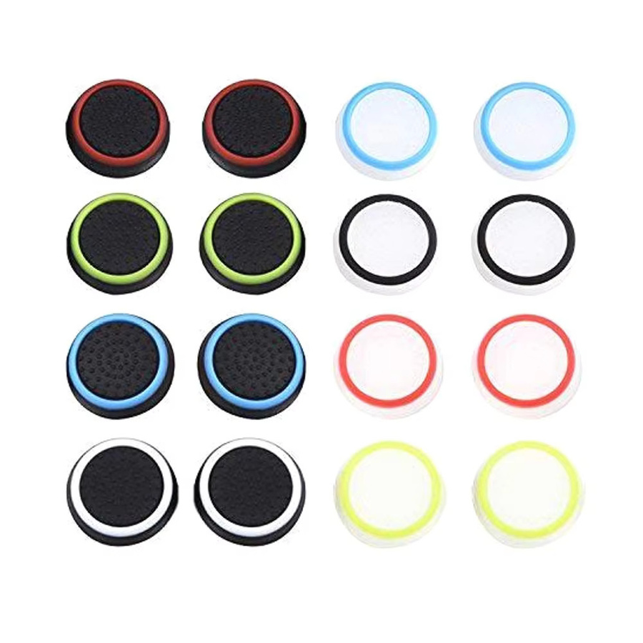 FARAJIAJ 16er Set Silikon Thumbstick Grips für PS3, PS4 und Xbox One Controller Analog-Sticks Zubehör - Bild 1