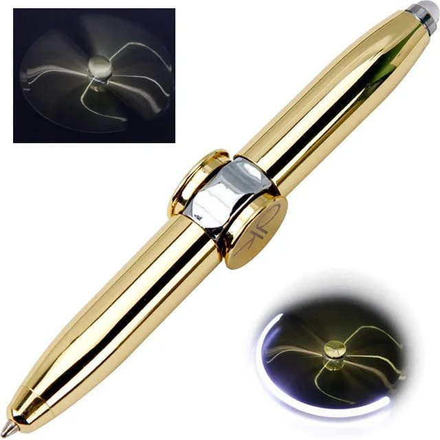 Meade Gyro Stifte Spielzeug, LED Licht Spinner Kugelschreiber - Bild 1