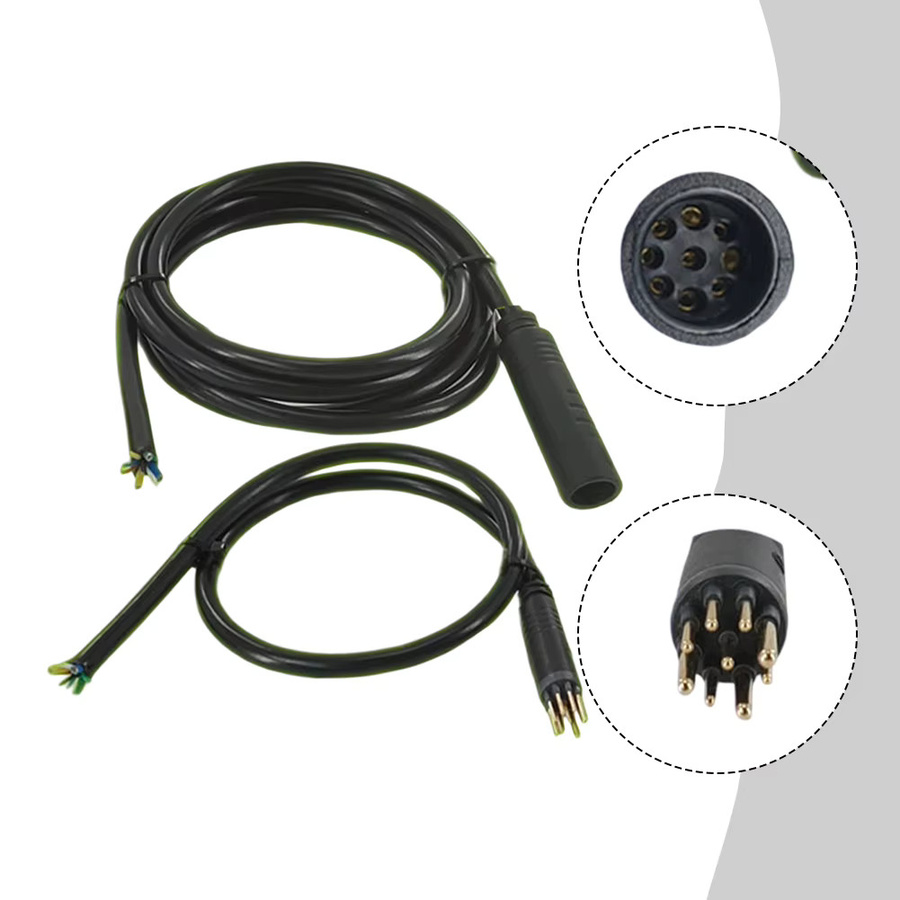 MEROCA Elektrisches E-Bike Motorkabel zur Reparatur und Motorverlängerung für AKM, Schwarz - Bild 3