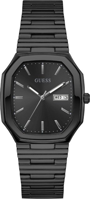 Guess Armbanduhr Oliver, Quarz, Edelstahl, Schwarz, 35 mm, Herren - Bild 1