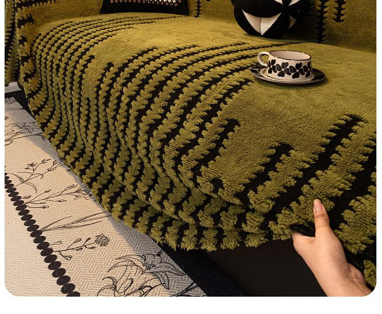 Hochwertiges Plüsch-Sofahandtuch aus Flanell in Violett, B/T: 180 x 130 cm - Bild 4