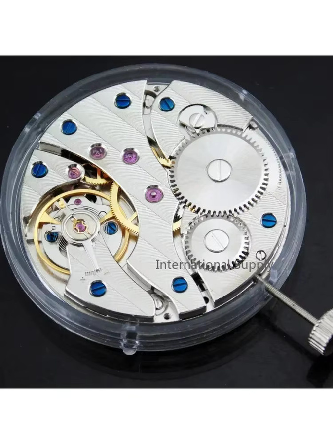 Herrenuhr Analoguhr, Handaufzug, Edelstahl, Silber, Rund - Bild 5