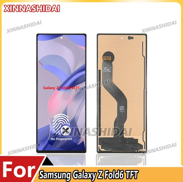 Samsung Galaxy Z Fold6 LCD-Display-Bildschirm-Ersatz mit Digitizer-Baugruppe und Rahmen in Schwarz, 6,5 Zoll - Bild 1