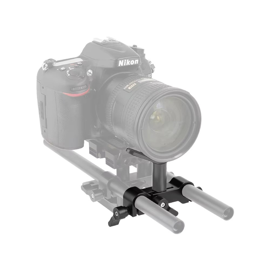 CAMVATE 15 mm Schienenblock-Stangenhalter in Schwarz mit 1/4 Zoll Montagepunkten für DSLR-Kamera-Rigs - Bild 3