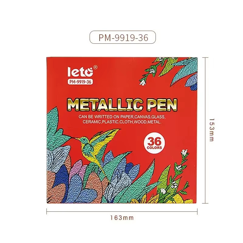 Multifunktioneller Kalligraphie-Übungsstift aus Metall mit Brush-Spitze für Studenten und Hand-Accounting in Mehrfarben - Bild 3