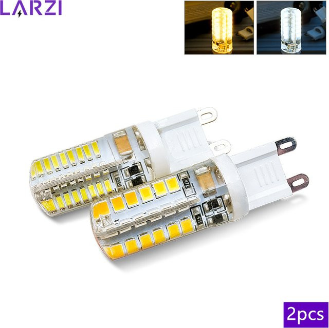 2er-Set LARZI G9 LED Mais Glühbirnen Cold White 220V-240V als Halogen-Ersatz - Bild 1