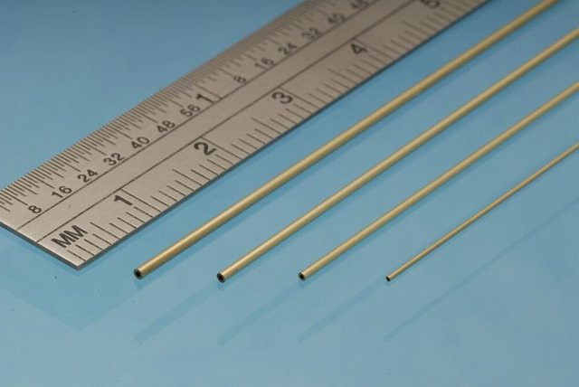 Albion Alloys Brass Micro Tube, 0.4 mm x 0.2 mm i.d. - Bild 1