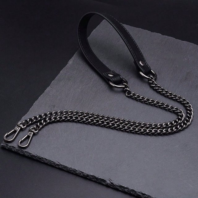 Taschenkette Leder, Metallkette, bunt, Herren - Bild 1