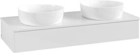 V&B Waschtischunterschrank Antao ohne Frontstruktur, Farbe Weiß lackiert, B/T/H: 120 x 50 x 19 cm - Bild 1
