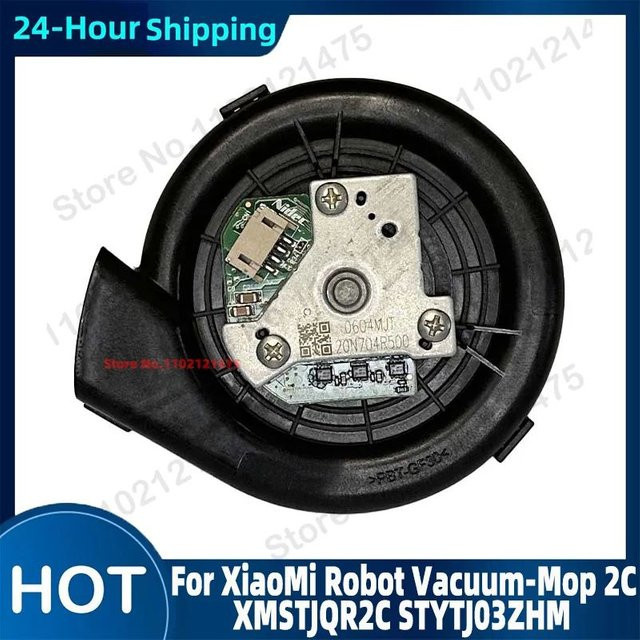 QIXIAO Ersatzmotor Ventilator für Xiaomi Roboter Staubsauger und Mop 2C XMSTJQR2C STYTJ03ZHM in Schwarz - Bild 1