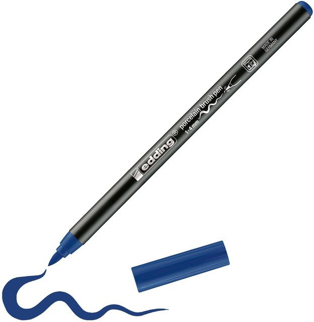 edding 4200 Porzellan-Brushpen in Blau - Bild 1