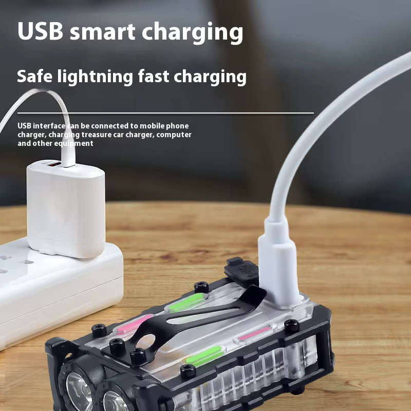 ESMARTER Tragbare Mini-Schlüsselanhänger-Taschenlampe, wiederaufladbare EDC-Arbeitsleuchte mit Clip und Magnet - Bild 5
