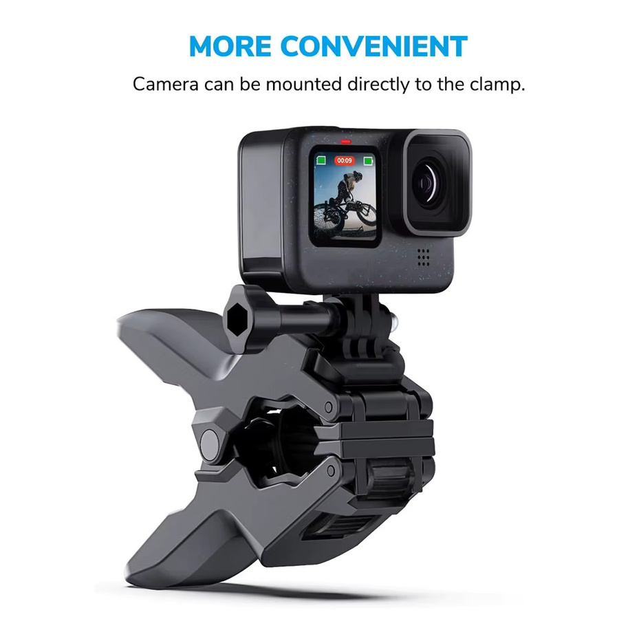 Jaws Flex Clamp Mount Verstellbarer Schwanenhalshalter für Action-Kameras in Schwarz - Bild 2