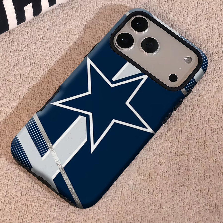 Potdemiel Navy Star Accent Handyhülle für iPhone 17 16 15 14 13 Pro Max Plus, Double-Layer Tough Case, Blau - Bild 5