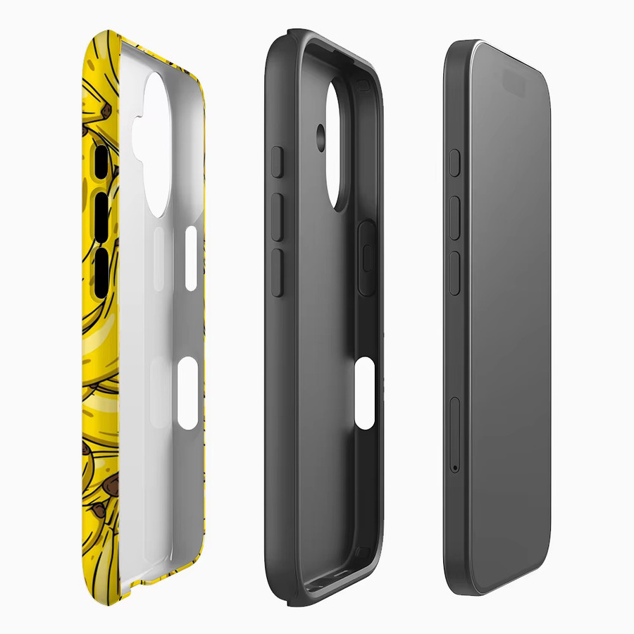 Banana Wave Magnetische Handyhülle für iPhone 17 16 15 14 13 Pro Max Plus Gelb Robuste Einzel- und Doppelschicht-Schutzhülle - Bild 2