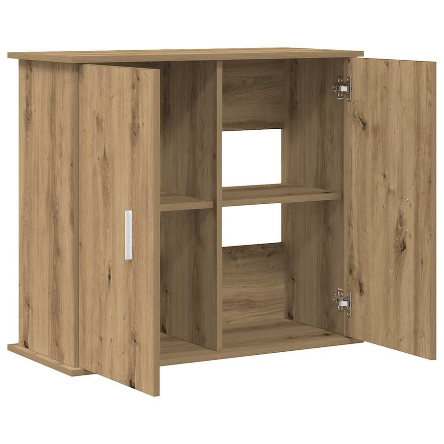 Vidaxl Unterschrank für Aquarium in Artisan Eiche, Braun, B/T/H: 81 x 36 x 73 cm - Bild 2