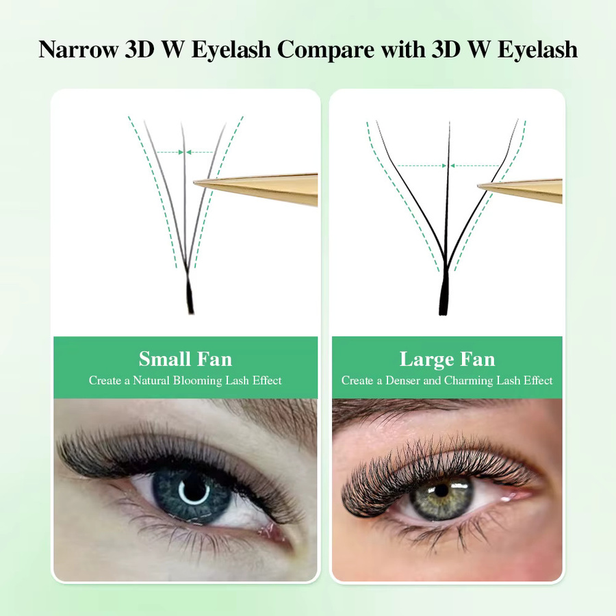 NAGARAKU 3D-W-Wimpernverlängerung, Mesh-Volumen-Wimpern, klein - Bild 3