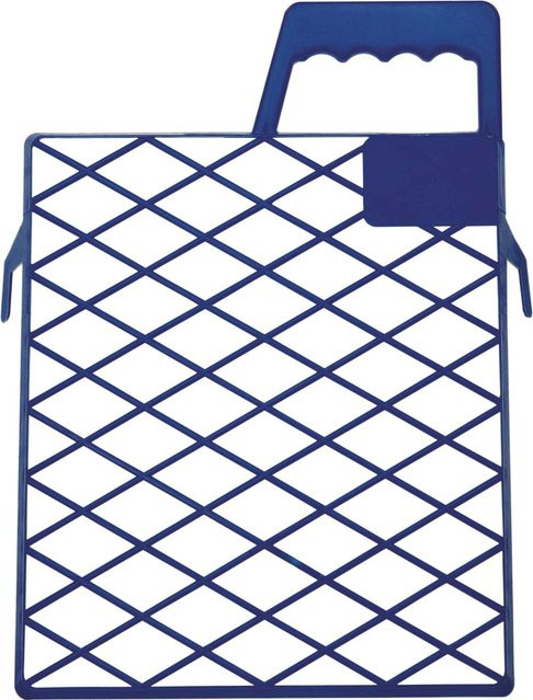 LUX-TOOLS Magnetisches Abstreifgitter aus Kunststoff, Blau, B: 18 cm, H: 22 cm - Bild 1