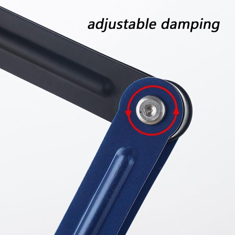 Wonderlands Wandmontierter Handyhalter aus Kohlenstoffstahl in Schwarz mit einstellbarem klappbarem Arm und Rotationsdämpfung für Smartphones und Tablets - Bild 6