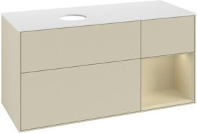 V&B Waschtischunterschrank Finion in Grau lackiert, Breite: 120 cm, Tiefe: 50,1 cm, Höhe: 50,1 cm - Bild 1