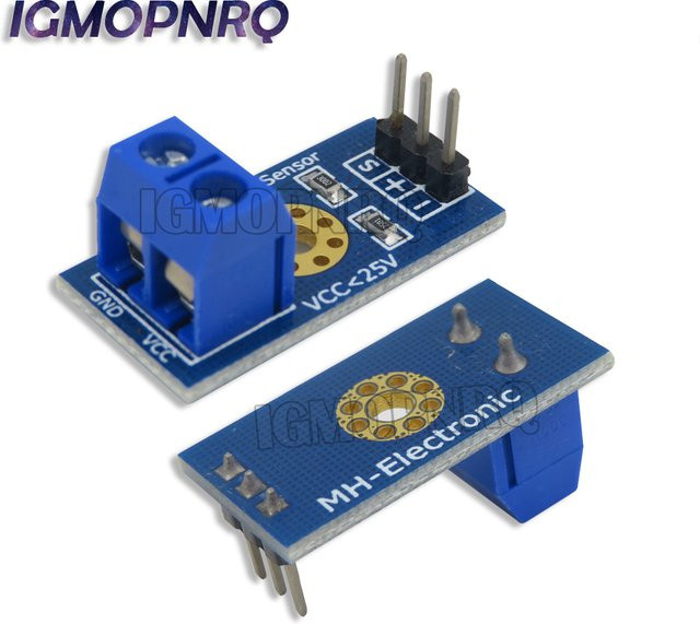 Spannungssensor Modul 0-25V Gleichstrom zur Spannungserkennung für Arduino und DIY Robotik Kits in Blau - Bild 1