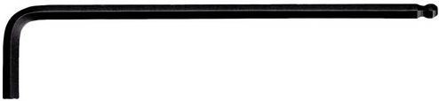KS Tools Kugelkopf-Innensechskant-Winkelstiftschlüssel lang phosphatiert schwarz 6mm - Bild 1
