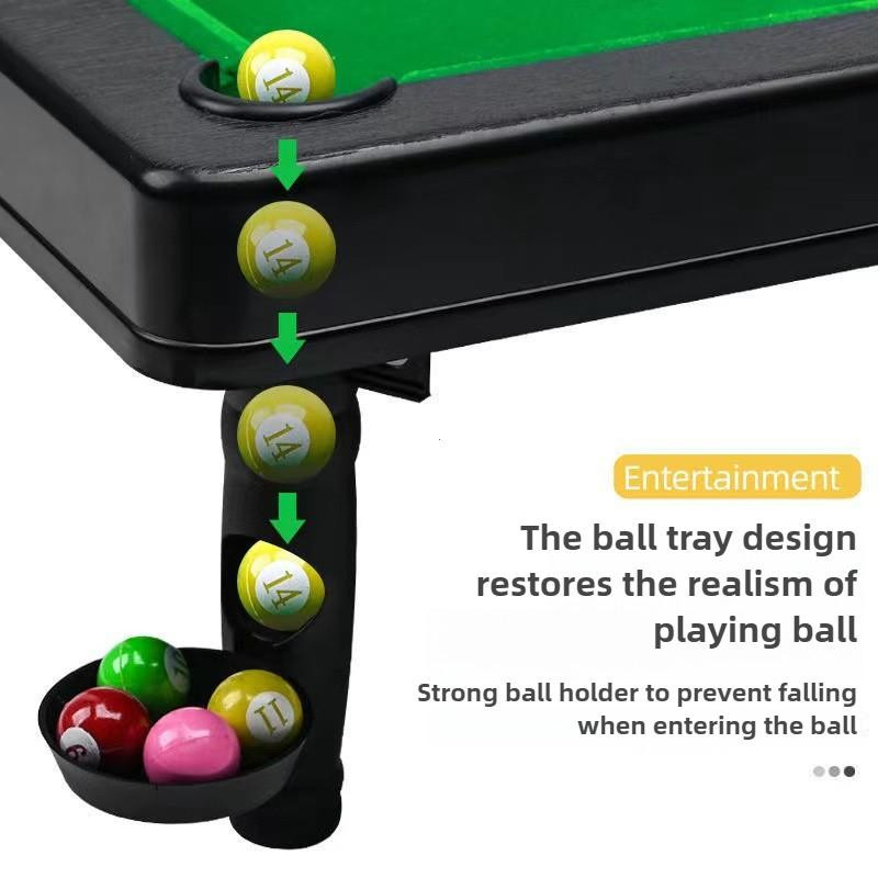 UYAOZHISHANG Mini Pool Billard Spiel Tischplatte Sport ab 7-12 Jahren - Bild 2