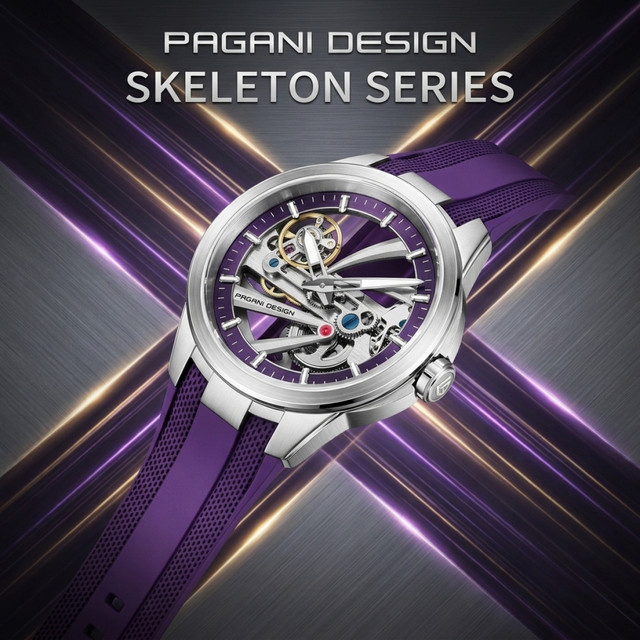 Pagani Automatik-Armbanduhr, Edelstahl, Saphirglas, Herren - Bild 1