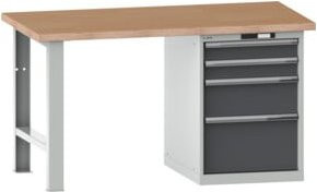 Lista Werkbank 27x36E Multiplex mit KEY Lock, grau/mehrfarbig, B/T/H: 200 x 75 x 84 cm - Bild 1
