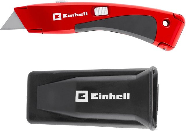 Einhell Teppichmesser mit PH1 Bit und Gürtelclip in Silber, Schwarz und Rot - Bild 1