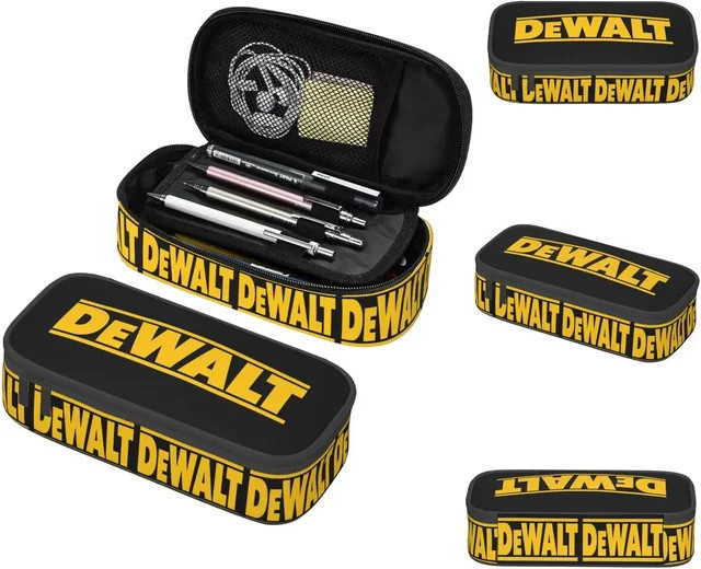 DEWALT Federmäppchen mit Reißverschluss für Schüler in Schwarz - Bild 1