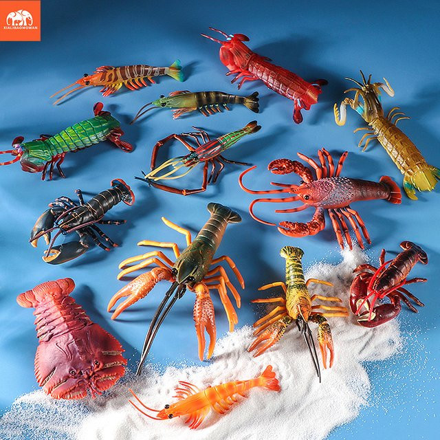XIALIBAOMOWAN Meereslebewesen Boston-Hummer Mantissengarnelen-Modell, Actionfiguren, Einzelfigur - Bild 1