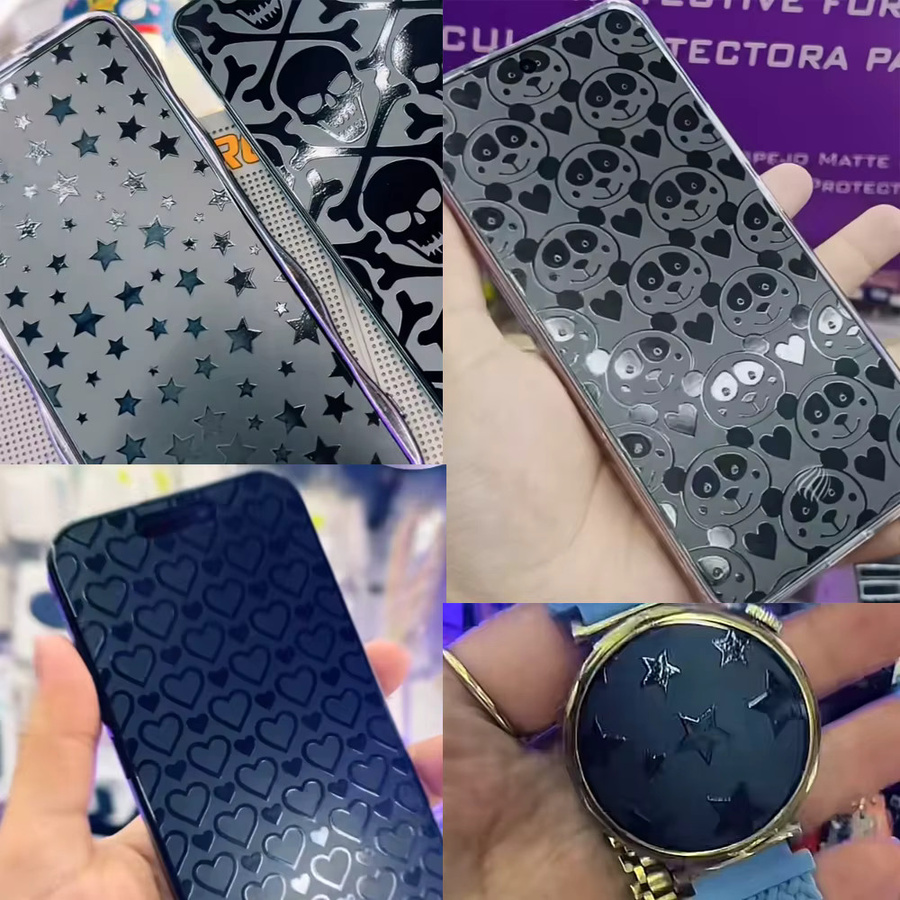 VORMIR 50 Stück Matte TPU Hydrogel Displayschutzfolie Design Micas Phone Skin Aufkleber für Plotter Cutter Maschinen in Multicolour - Bild 3
