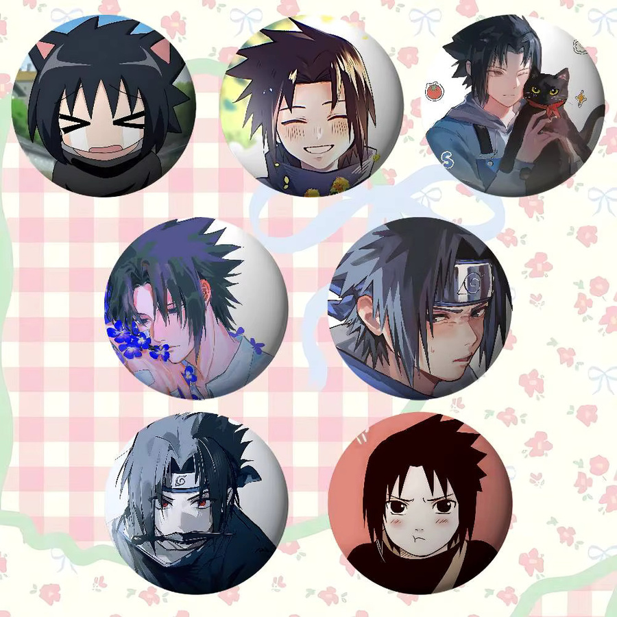 Anstecknadel Naruto Uchihas Sasuke Abzeichen, Metall, Unisex - Bild 4