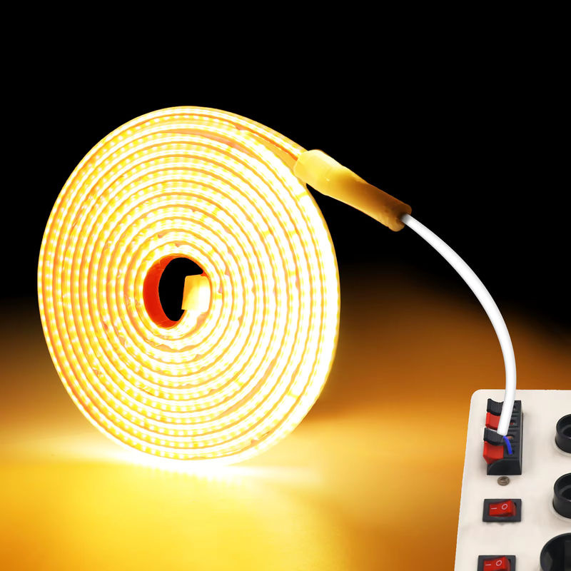 HEGEHE COB LED Streifen IP65 wasserdicht, 230V AC, 120 LEDs/m, CCT Warmweiß/Kaltweiß, selbstklebend und schneidbar, Breite: 10 cm - Bild 4