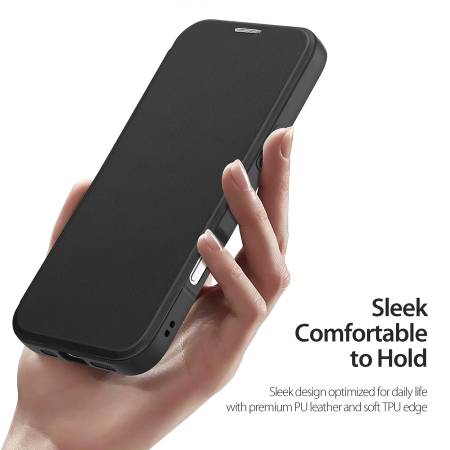 DUX DUCIS Flip Cover Case für iPhone 17 Pro Max und 17 Air mit Kartensteckplatz, 360 Grad Halter und transparenter magnetischer Rückseite - Bild 2