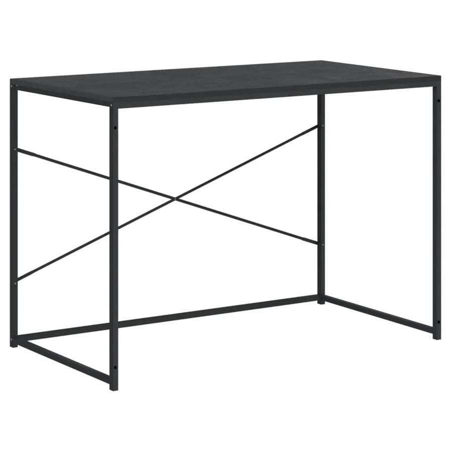 vidaXL Computertisch in Schwarz im Industrial-Design, B/T/H: 110 x 60 x 70 cm - Bild 2