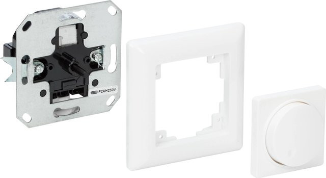 OBI Phasenabschnittdimmer Unterteil in Weiß - Bild 1