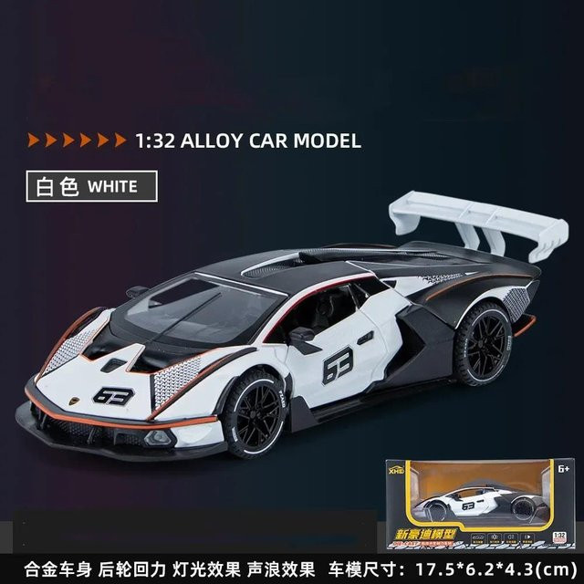Linyi toy car Scv12 Diecast Spielzeugauto, 1:32, mit Sound & Licht, ab 14 Jahre - Bild 1
