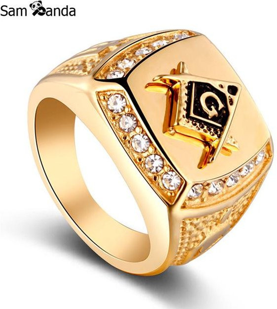 Jc-Jewelry Ring Titan, Gold, Zirkonia, Herren - Bild 1