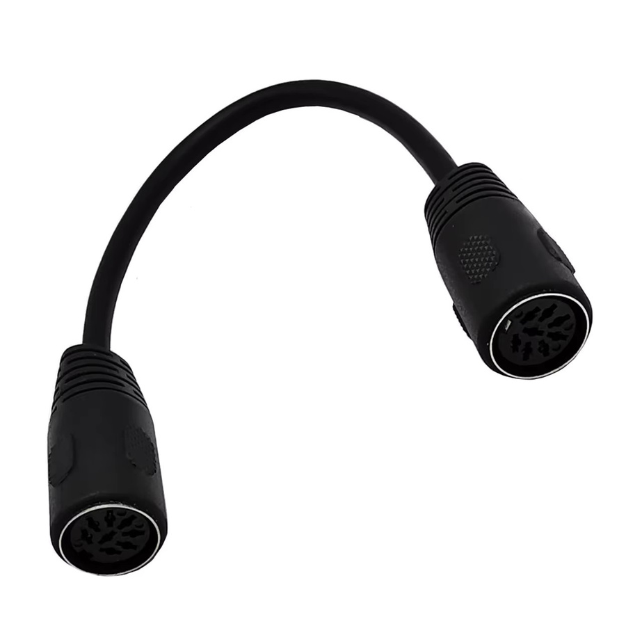 BSN Lautsprecher-Audiokabel 8-polig DIN-Buchse auf Buchse, Schwarz, Länge: 0,2 m - Bild 4